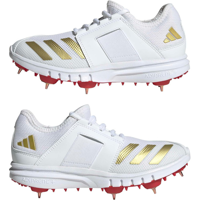 Кросівки дитячі adidas Howzat Spike Junior, 39 1/3 EU, білий/золотий/рубіновий