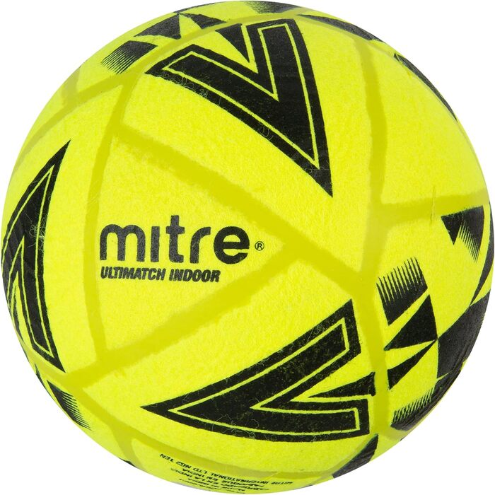 М'яч для футзалу Mitre Ultimatch, зал, розмір 5, жовто-чорний