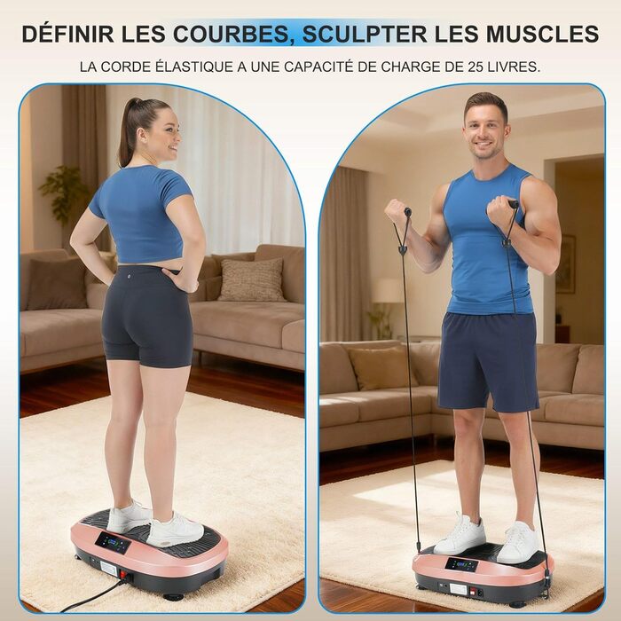 Віброплатформа для фітнесу Sport Home (Рожева) - 6 програм, для схуднення та м'язів