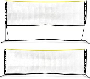 Набір сітки для тенісу, волейболу та бадмінтону BazookaGoal 300x100 см - регульована та складана