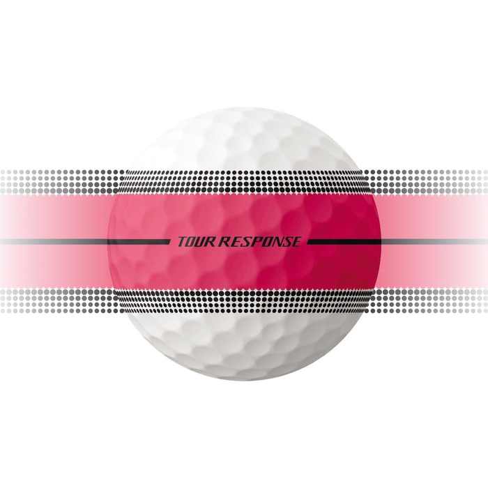 Гольф-кулі TaylorMade Tour Response (рожеві смуги, 2025)