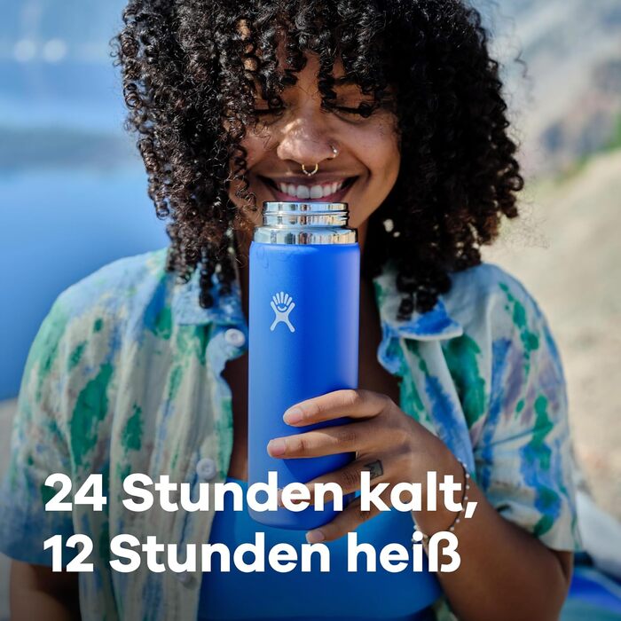 Термобутилка Hydro Flask 1180 мл (40 oz), вакуумна, нержавіюча сталь, широка горловина, герметична кришка, колір Fossil