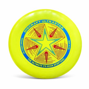 Фрісбі Discraft Ultrastar 27.5 см жовтий - професійний диск для гри та тренувань