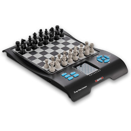 Шаховий комп'ютер MILLENNIUM Europe Chess Champion M800 з 7 іграми для дітей і початківців, дорожній набір з відсіком для фігур