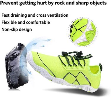 Водні черевики XIDISO для чоловіків та жінок, спортивні, сухі, для плавання, дайвінгу, серфінгу, йоги, пляжу, туризму. Колір: зелений