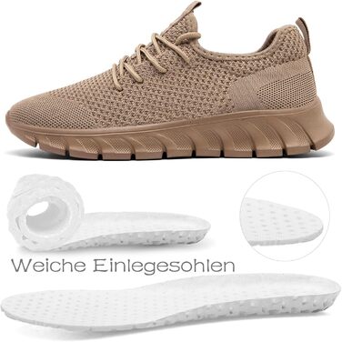 Чоловічі кросівки Damyuan: спортивні, для бігу, туризму, тенісу та фітнесу (48 EU, Колір: Коричневий)