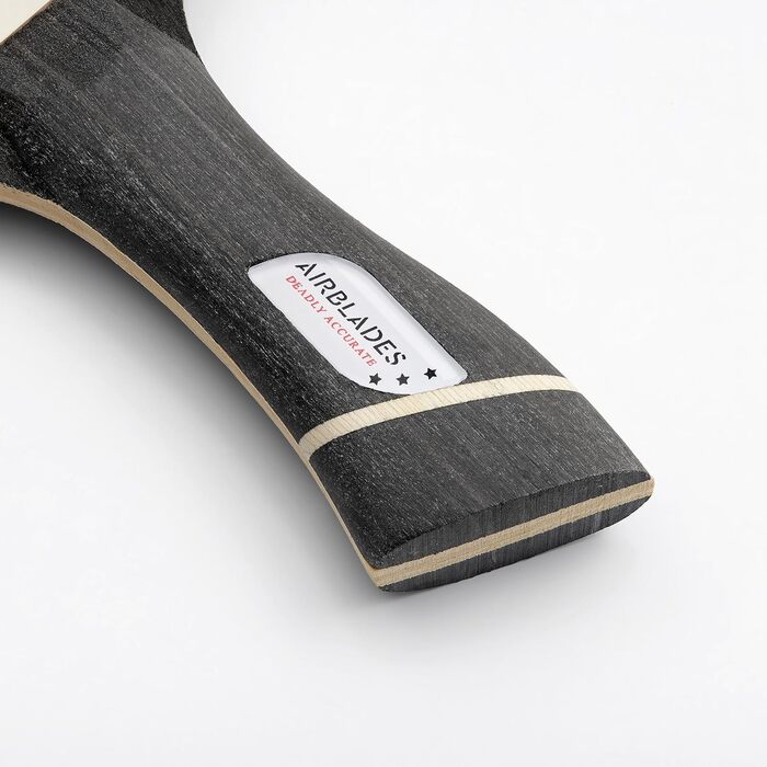 Професійний пінг-понговий ракетковий набір AirBlades 3 Sterne з жорстким кейсом | Ракетка для настільного тенісу з ергономічною ручкою | 5 дерев'яних шаришок та преміум-гумою