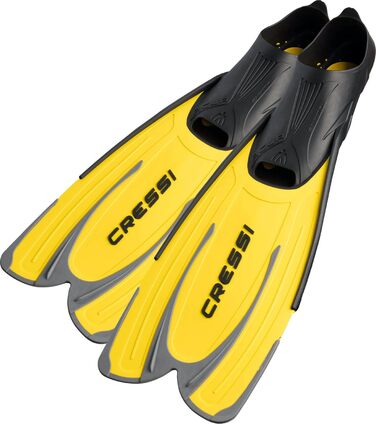 Ласти Cressi Agua Short для плавання та снорклінгу, короткі, розмір 37/38, жовті