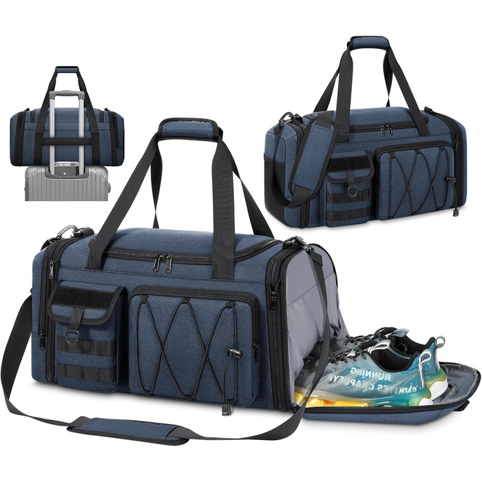 Спортивна сумка RAINSMORE 40L, водонепроникна, з відділенням для взуття, для чоловіків та жінок, для фітнесу, плавання, подорожей