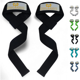 MAVERICK STRAPS Пояси для важкої атлетики з м'якою підкладкою, ремені для підтримки зап'ясть, аксесуари для фітнесу для чоловіків і жінок, ремені для станового тягу, поліпшене зчеплення та підтримка зап'ясть, ідеально для пауерліфтингу та тренувань