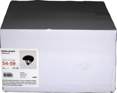 Велосипедний шолом POC Ventral AIR MIPS з вентиляцією, чорний, M (54-59 см)