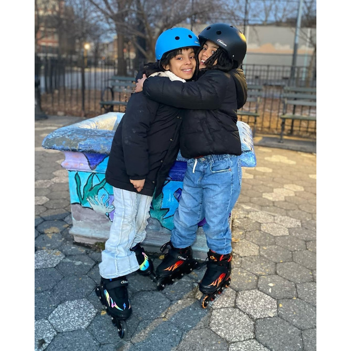 Дитячі ролики Nattork з регулюванням розміру, Nezha Inferno, для хлопчиків та дівчаток 6-16 років, стильні, червоні