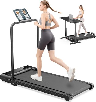 Бігова доріжка Walking Pad - складаний біговий доріжки з підставкою для планшета, 6 км/год, 4 в 1, LED, максимальне навантаження 110 кг