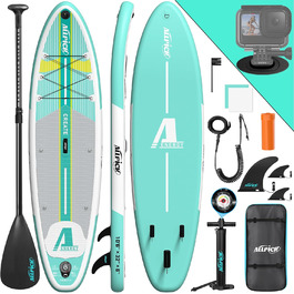 Надувна SUP-дошка ALLPICK Premium з камеротримачем, комплект аксесуарів, регульоване весло, для початківців і досвідчених, до 180 кг