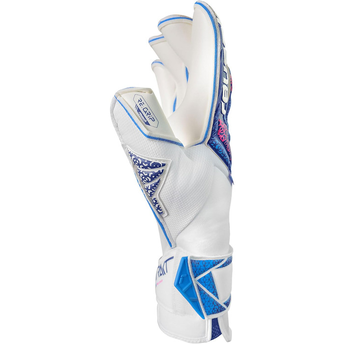 Воротарські рукавички Reusch Attrakt Grip Evolution TW Unisex, блакитно-рожево-білі