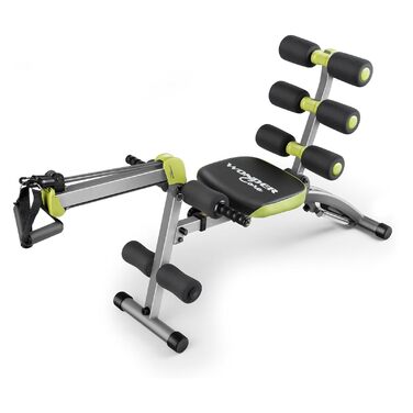 Wonder Core - лавка для пресу, тренажер для вправ на прес, регульована лавка для дому, стул для тренувань
