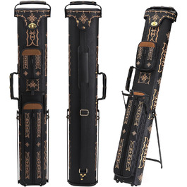 Чохол для бильярдних київ Schwarze Stickerei: на 2 кийки (butt) та 4 шахти (shaft). Жорсткий, зі стійкою. Аксесуари для більярду.