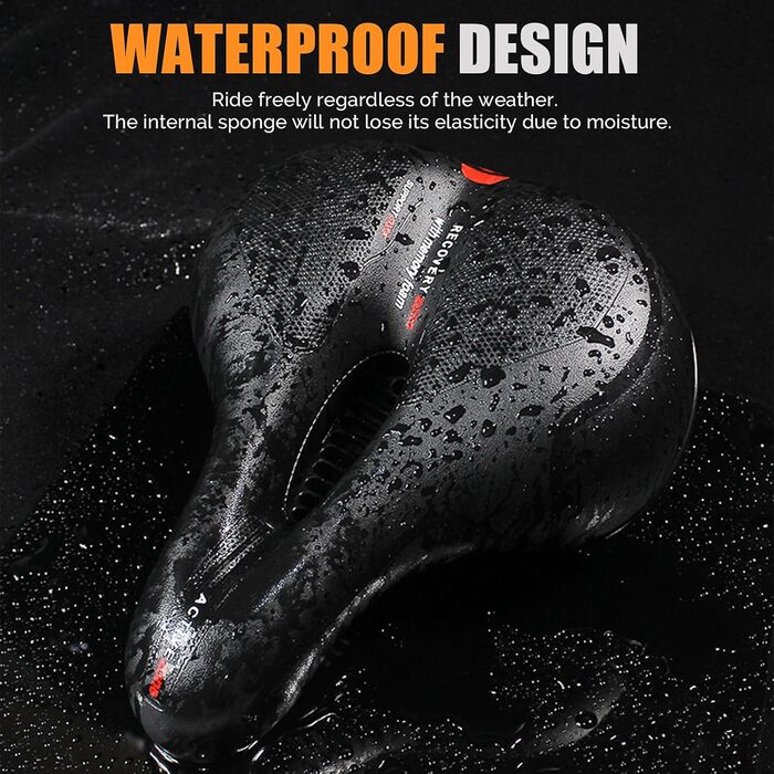 Велосипедне сідло для жінок та чоловіків, гелеве ергономічне сідло, водонепроникне, м'яке, комфортне, дихаюче, амортизуюче, для міського велосипеда, гірського велосипеда, шосе, електровелосипеда