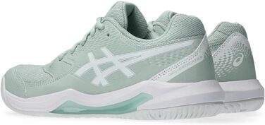 Жіночі тенісні кросівки ASICS Dedicate 8 Біло-срібні (37.5 EU, Lichen Rock White)