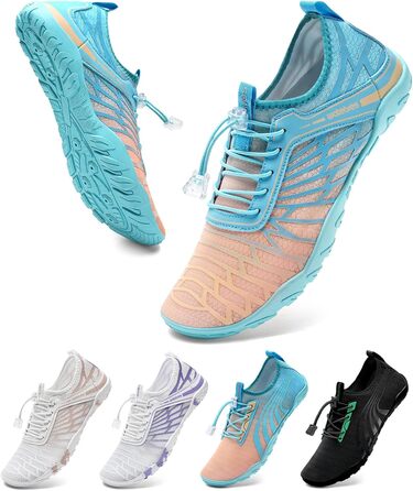 Шкарпетки для плавання WateLves: аквашузи для дорослих та дітей, швидковисихаючі, унісекс, білі, фіолетові, помаранчеві, сині (41 EU)