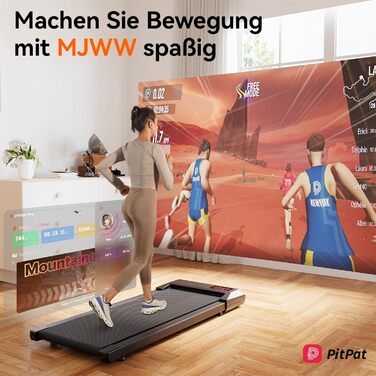 Walking Pad Raceable: Міні-біговий доріжки для дому з керуванням через APP, максимальне навантаження 136/159 кг, чорний, 80 см