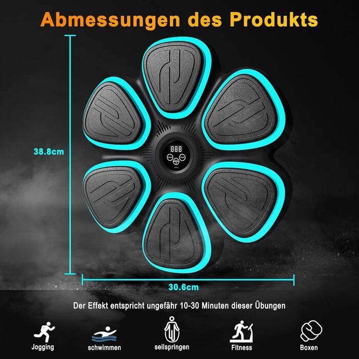 Електронна боксерська машина для дому та фітнес-залу: інтелектуальний тренажер з музикою та рукавичками