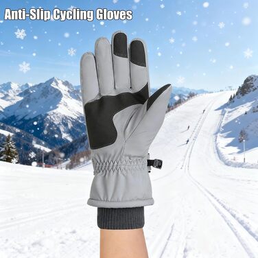 Чоловічі зимові рукавички KXF з шкіри, утеплені флісом, вітронепроникні, теплих кольорів (світло-сірий, рожевий)