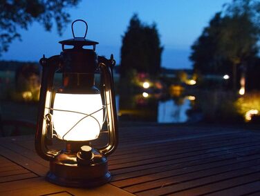 Ліхтар кемпінговий LED ChiliTec з регулюванням яскравості, вінтажний дизайн (мідь, 28 см)