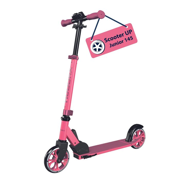 Дитячий самокат Hudora Scooter Up 145 Junior - безпечний та якісний самокат для дітей від 3 років, складний, регульована висота, 145 мм колеса
