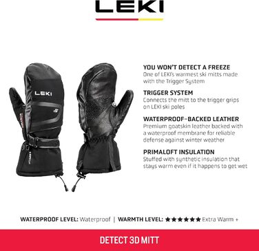 Рукавички LEKI Detect XT 3D для лиж та сноуборду