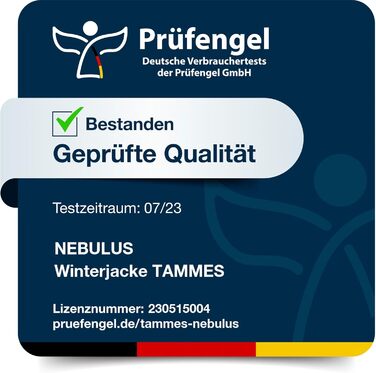 Чоловіча куртка Nebulus TAMMES, тепла зимова куртка, чорна XL