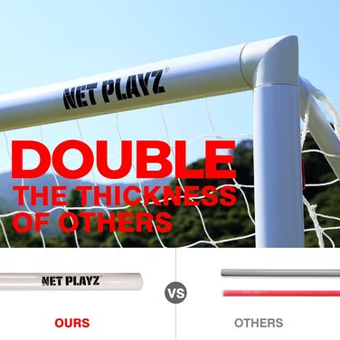 Футбольні ворота NET PLAYZ для саду, міцна швидкозбірна сітка, різні розміри, всепогодні, подарунок для дітей та дорослих