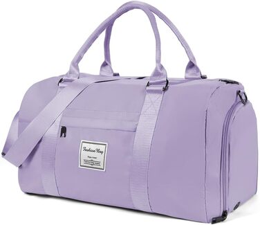 Спортивна сумка Flintronic: дорожня сумка, валіза-мішок з відділенням для взуття та мокрих речей, водонепроникна, для подорожей та спорту, чорна (#4 світло-фіолетовий)