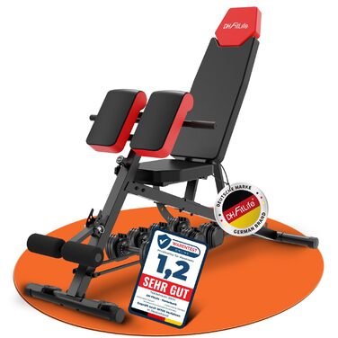 DH FitLife 2026 Преміум Тренажерний комплекс 6-в-1: регульована лава для жиму, гіперекстензія, тренажер для дому та фітнесу