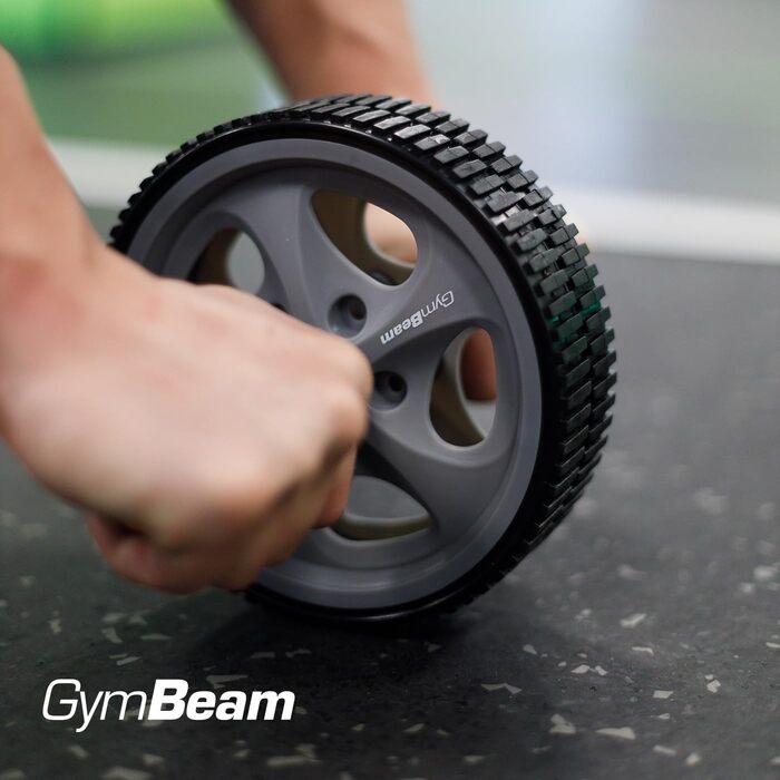 Ролер для пресу GymBeam - тренажер для м'язів живота, неслизькі ручки, для комплексних тренувань, ефективний фітнес-інвентар для дому, спортзалу та в дорогу