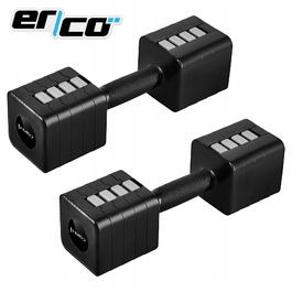 Регульовані чавунні гантелі HMS, 2 x 5 кг