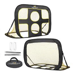 Дитячі футбольні ворота PodiuMax 2-в-1, розкладні, для гри в саду та в приміщенні, 120x80x80 см