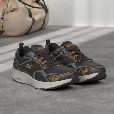 Чоловічі кросівки Skechers Go Run Consistent 220034-BKOR, чорні, для бігу та спорту, 44 EU