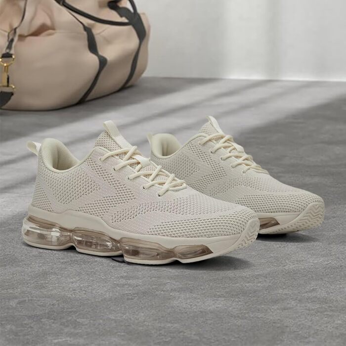 Чоловічі кросівки для бігу та спорту, неслизькі, стильні (46 EU, Z80 Beige)