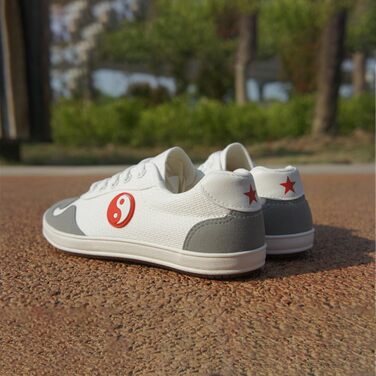 Вусінь-фу: Кросівки для тренувань та занять Вусінь-чуань, легкі, з неслизькою підошвою, для чоловіків та жінок (44 EU, білий)