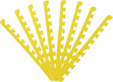 Комплект захисних килимків Sporttrend 24, 6 штук + 12 бортиків, 60x60x1 см, для підлоги, спортивний, фітнес, йога, пазл, вибір кольору