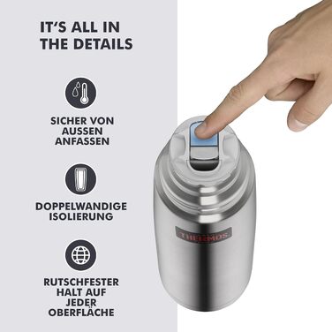 Термос Thermos Light & Compact з нержавіючої сталі, 1.0 л, для гарячих напоїв (до 24 год)