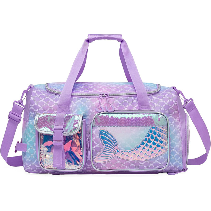 Дитяча спортивна сумка HTgroce Meerjungfrau з відділенням для взуття - ідеальна для танців, балету та подорожей