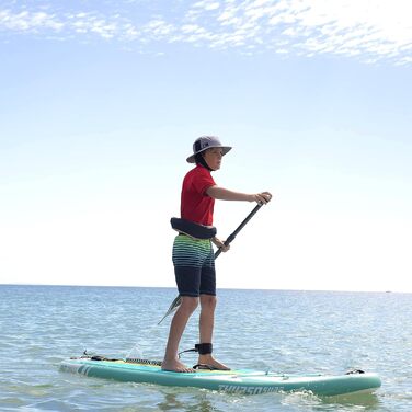 Дитяча надувна SUP-дошка THURSO SURF Wunderkind 228×76×10 см, двошарова, з веслом із карбоновим держаком, 3 плавниками, ременем, рюкзаком, смарагдова