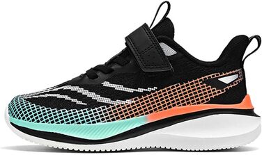 Дитячі кросівки для дівчаток та хлопчиків: спортивні, для занять тенісом, прогулянок, чорного кольору, 34 EU