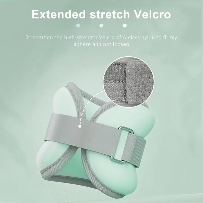 Ваги для ніг та рук, манжети для щиколоток та зап'ясть, 0,5 кг, синій, для пілатесу, йоги, ходьби, бігу, аеробіки (2 шт.)