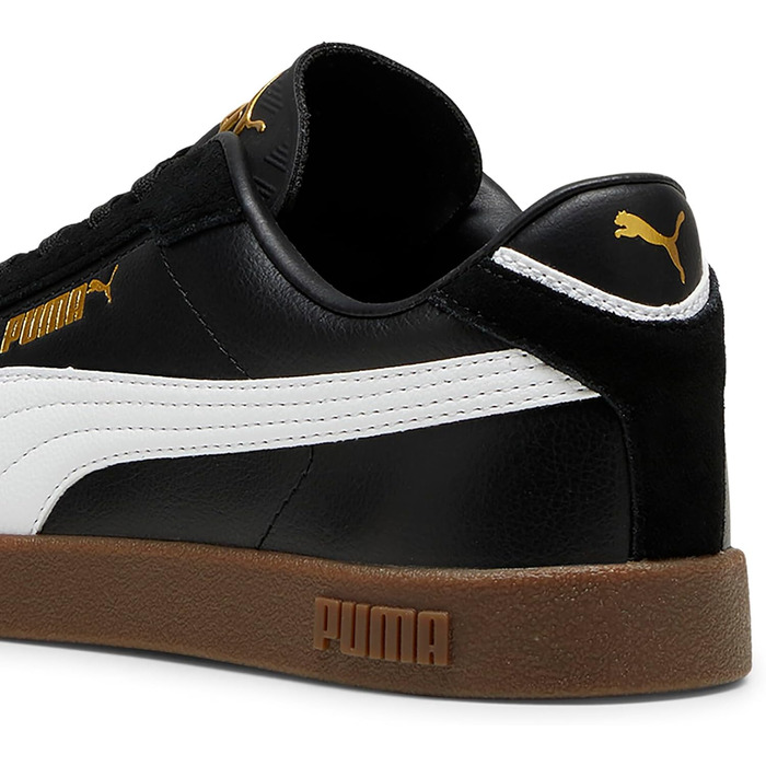 Кросівки PUMA Club II Era унісекс (чорні з білим та золотим) — 40 EU
