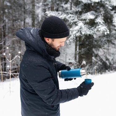 Термос Esbit Sculptor з нержавіючої сталі 1 л Polar Blue, для гарячих та холодних напоїв, без чохла