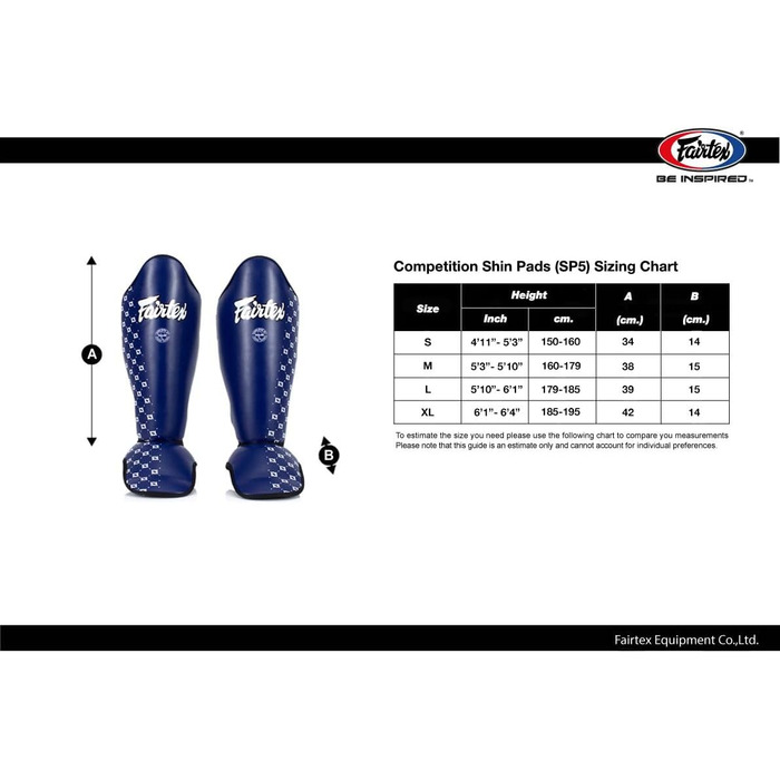 Захисні щитки для гомілок Fairtex SP5 чорні, розмір M