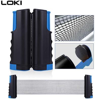 Набір для настільного тенісу LOKI з сіткою та м'ячами 3 зірки - Преміум ракетки з ITTF-сертифікацією - Розсувна сітка - Сумка для перенесення